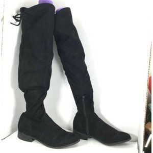 Merona Women's Over the Knee Boots Tall Riding Boots Black Size 7.5